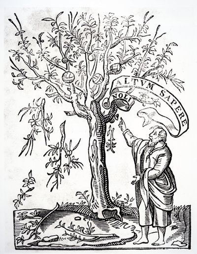 Drukkers embleem van Robert Estienne, Parijs, 1526 door French School