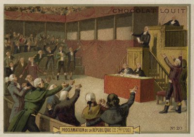 Uitroeping van de Franse Republiek door de Conventie, Franse Revolutie, 21 september 1792 door French School
