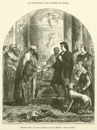 Vijftiende eeuw, De Grieken geëmigreerd aan het hof van de Medici door French School