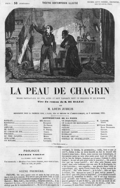 Raphael de Valentin en de winkelier, illustratie uit 