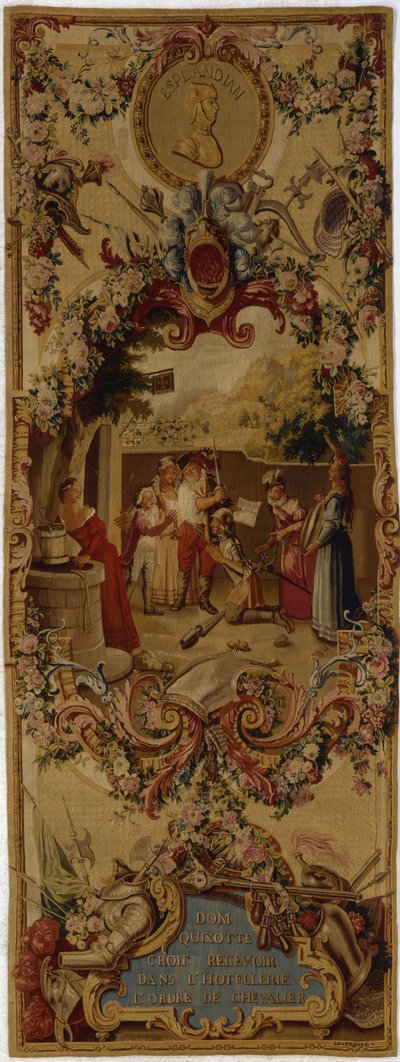 Regence Gobelins Wandtapijt met het Verhaal van Don Quichot, 1717-18 door French School