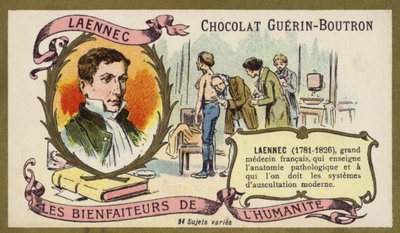 Rene Laennec, Franse arts en uitvinder van de stethoscoop door French School