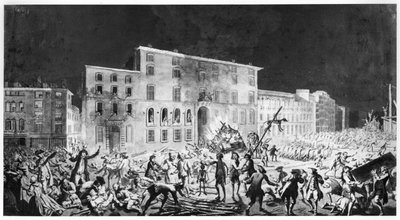 Opstand in Lyon, 27 november 1768 door French School