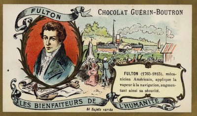 Robert Fulton, Amerikaanse ingenieur en uitvinder door French School