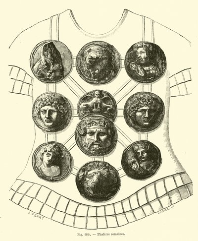 Romeinse phalerae door French School