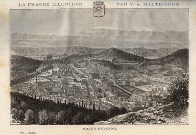 Saint-Etienne - gravure in 