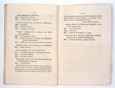 Salon des Refuses catalogusvermelding voor Whistlers Dame Blanche (Symphony in White No.1: The White Girl) 1863 door French School
