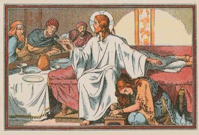 Scène uit het leven van Jezus door French School