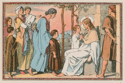 Scène uit het leven van Jezus door French School