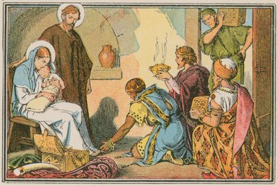 Scène uit het leven van Jezus door French School