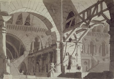 Decorontwerp in de stijl van Piranesi