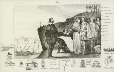Belegering van La Rochelle, Frankrijk, 1627-1628 door French School
