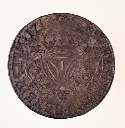 Zilveren Franse ecu, regering van koning Lodewijk XIV (1643-1715) door French School