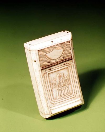 Snuifdoos, gemaakt door een krijgsgevangene, ca. 1790 door French School