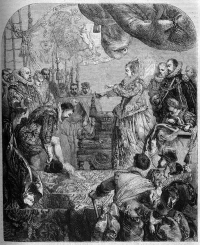 Zachtheid van Francis Drake (1540-1596) door French School