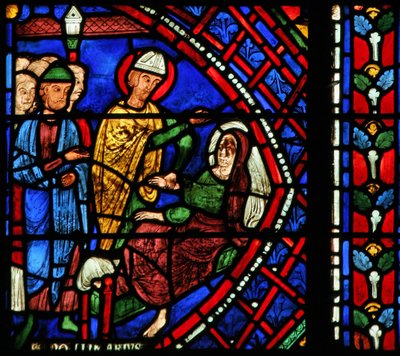 St. Apollinaire: geneest de vrouw van de tribune door French School