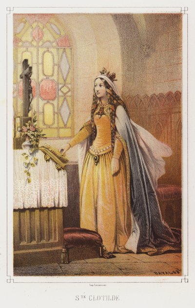 Sint Clotilde, koningin van de Franken door French School