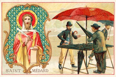 St. Medardus, patroonheilige van het weer door French School