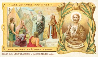 St. Petrus predikt in Rome door French School
