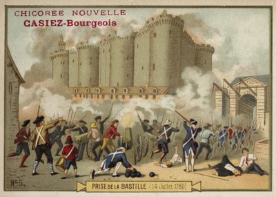 Bestorming van de Bastille, Parijs, 14 juli 1789 door French School