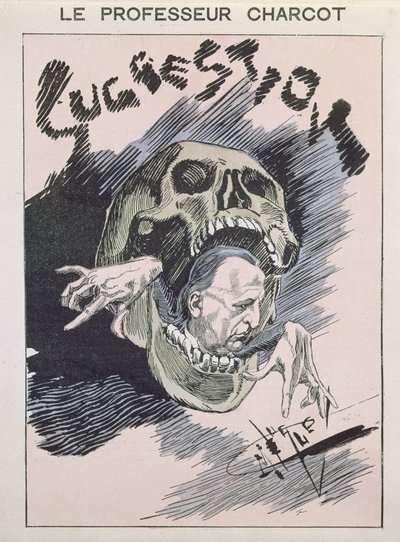 Suggestie, karikatuur van Jean Martin Charcot (1825-93) ca. 1880-85 door French School