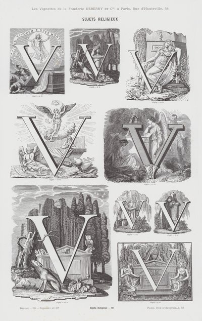 Religieuze Onderwerpen (gravure) door French School