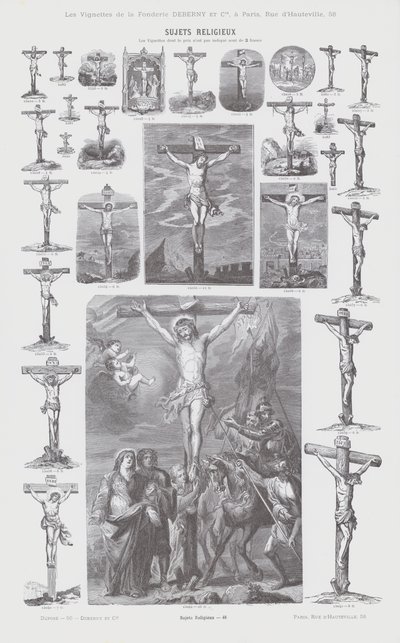 Religieuze Onderwerpen (gravure) door French School