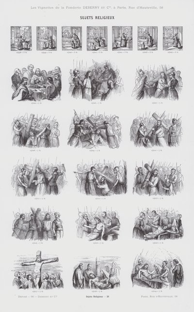 Religieuze Onderwerpen (gravure) door French School