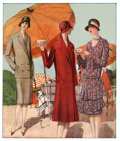 Zomerjas. 1929 (gravure) door French School