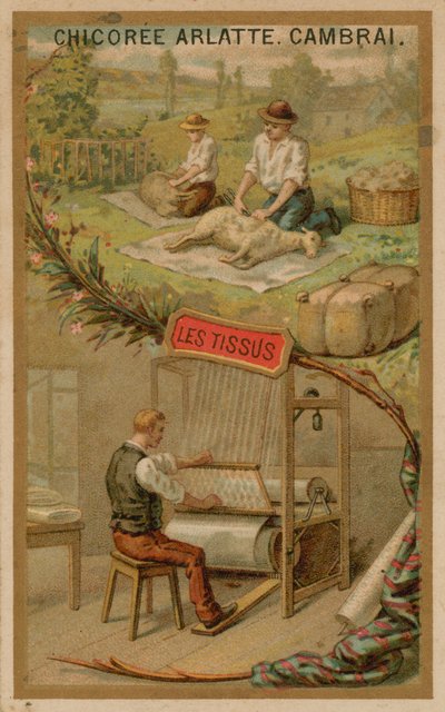 Textiel door French School