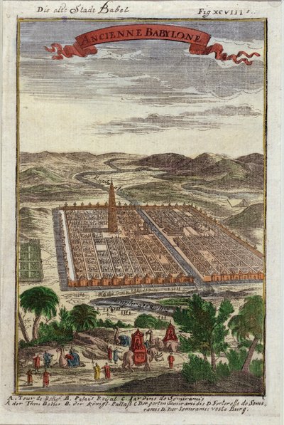 De Oude Stad Babel, illustratie uit Description de l