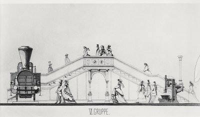 Het Oostenrijkse paviljoen op de Exposition Universelle van 1867 door French School