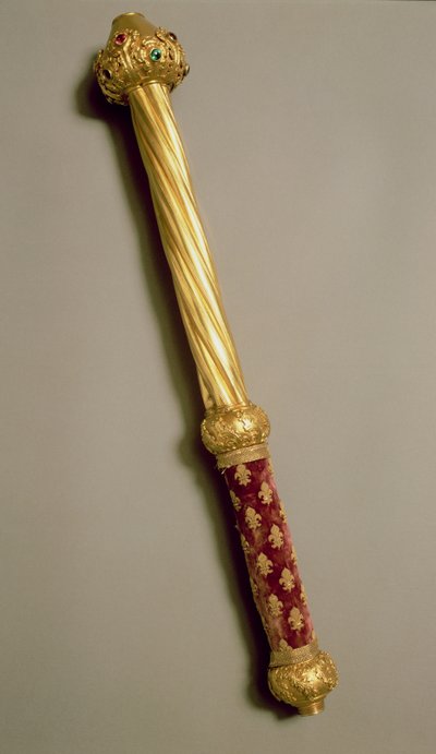 De staf van Guillaume de Roquemont, 1384 door French School