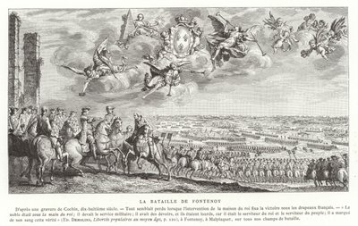 De slag bij Fontenoy, Oostenrijkse Successieoorlog, 1745 door French School