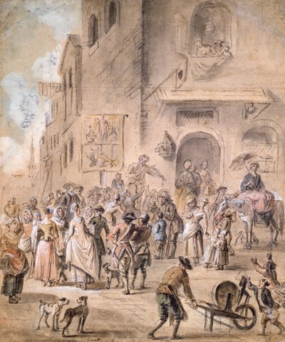 De charlatan, 1774 door French School