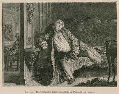De aannemer, naar een karikatuur van Dumesnil de Jongere door French School