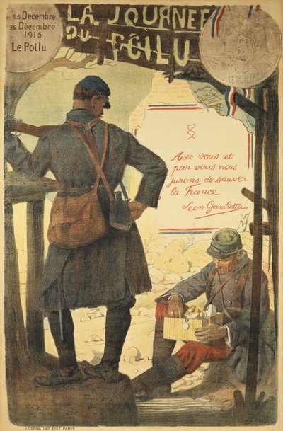 De dag van de Poilu, 25-26 december 1915 door French School