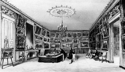 De Galerie Durand-Ruel, 103, rue des Petits-Champs, Parijs, 2e helft 19e eeuw door French School