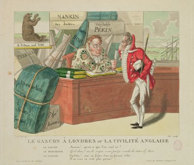 De Gascon in Londen, of Engelse Beleefdheid, 1806 door French School