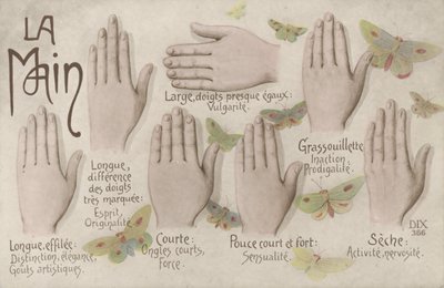 De Hand (kleur litho) door French School
