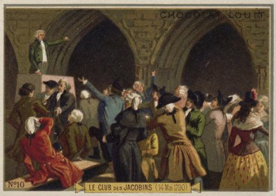 De Jacobijnenclub, Franse Revolutie, 14 mei 1790 door French School
