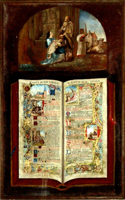 Het Leven van Sint Blasius door French School