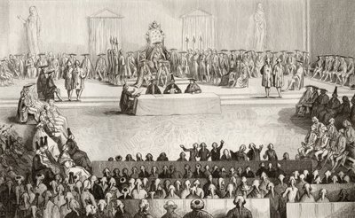De Nationale Vergadering tijdens het bewind van Lodewijk XVI uit 