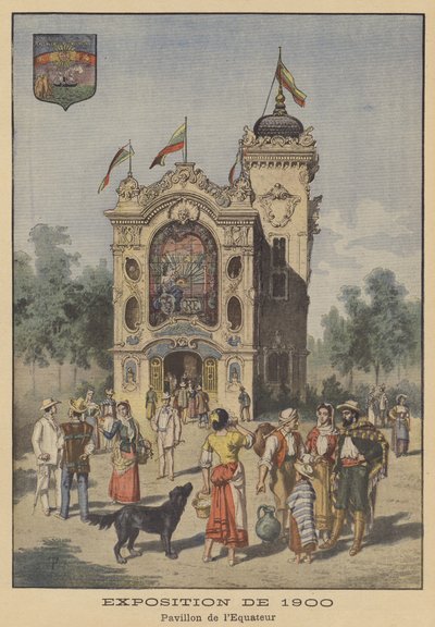 Het paviljoen van Ecuador op de Exposition Universelle van 1900 in Parijs door French School