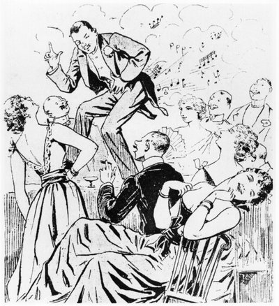 De Petomaan, illustratie voor Paris qui rit uit Le Ventomane, monologue comique door E. Grenet-Dancourt, Parijs, 1893 door French School