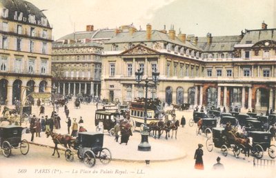 De Place du Palais Royal in Parijs, 1910 door French School