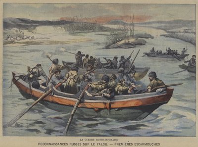 De Russisch-Japanse Oorlog: eerste schermutselingen tijdens Russische verkenning op de Yalu-rivier door French School