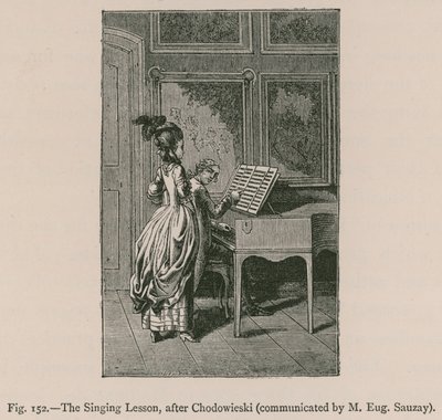De zangles (naar Chodowieski, gecommuniceerd door M. Eug. Sauzay) door French School