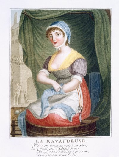 De Kousenstopster, ca. 1816 door French School