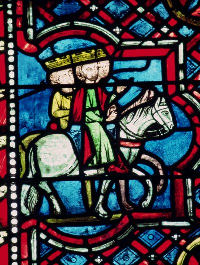 De drie wijzen te paard, 13e eeuw door French School